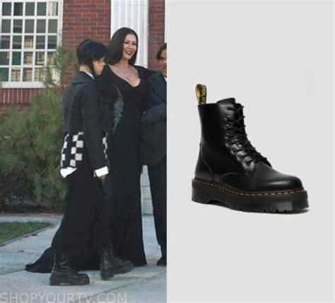 wednesday addams boots|pictures of wednesday addams outfit.